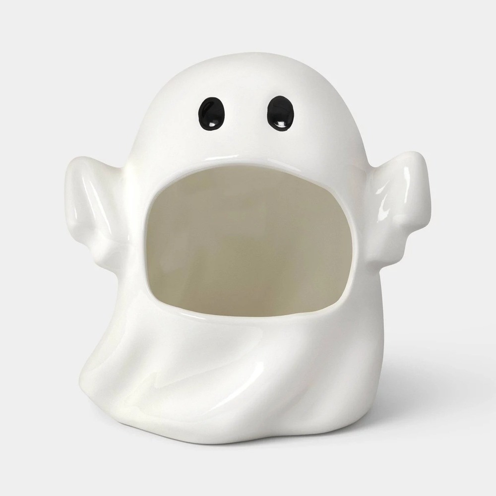 29oz Figural Halloween Ghost Candy Jar, Off-White - Hyde & EEK Boutique, Target